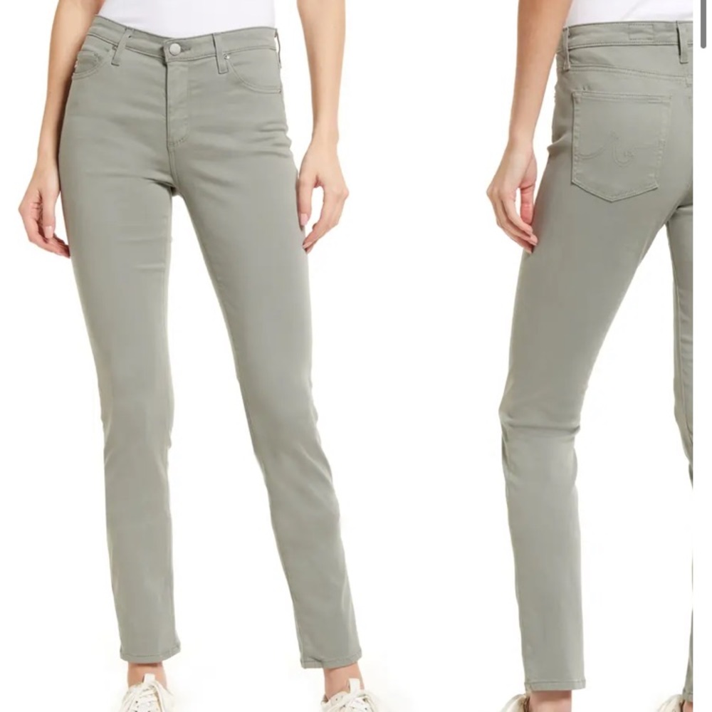 AG “The Prima” Cigarette Leg Skinny Jeans in “rooftop garden”